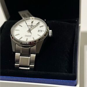 Seiko Presage SPB165 Sharp Edged Series Ivory Dial Brand New in Box